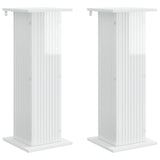 Plant Stand 2 pcs High Gloss White 30.5 x 30 x 80.5 cm 899771