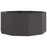 Planter Black 120 x 120 x 50 cm Steel 883745