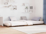 Floor Bed Frame Old Wood 90 x 200 cm Engineered Wood 893546