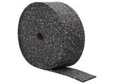 Rubber Granulate Roll Black 2000 x 12 x 0.8 cm Rubber 42027304