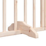 Dog Gate with Door Foldable 6 Panels 300 cm Poplar Wood 352205