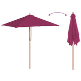 Garden Parasol Bordeaux Red 44537