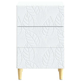 Bedside Table White 43 x 39.5 x 66.5 cm Engineered Wood 895015