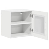 Wall Glass Cabinet LUCCA 2 pcs White 40 x 31 x 40 cm 884835