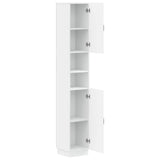 Bathroom Cabinet with Open Shelf HOORN White 30 x 31 x 187 cm 897255