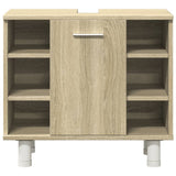 3 Piece Bathroom Furniture set Sonoma Oak Engineered Wood 3324976