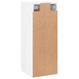 Wall Mounted Cabinet High Gloss White 34.5x34x90 cm Engineered Wood 830478