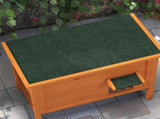 Feral Cat House, Wooden Insulated with Removable Floor, Water-Resistant Openable Roof - Orange T3398P376203