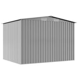 Garden Storage Shed Grey Metal 257x205x178 cm 42907