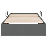 Storage Bed with Headboard Dark Grey 90 x 190 cm Fabric 3370044