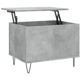 ZNTS Coffee Table Concrete Grey 60x44.5x45 cm Engineered Wood 830952