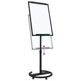 Magnetic Whiteboard Black and White 62 x 62.5 x 197 cm EPS 42019279