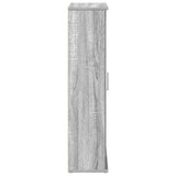 Bathroom Cabinet with Roll Holder Grey Sonoma 39x22x90 cm 858529