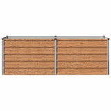 Raised Garden Bed Wood Brown 160 x 40 x 55 cm cold-rolled steel 8006240