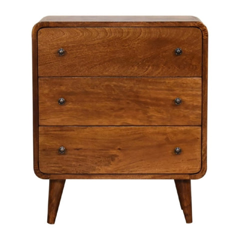 Mini Curved Chestnut Chest IN3342