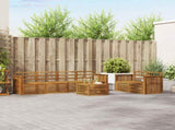 Outdoor Sofa Set 7 pcs Natural Solid Acacia Wood 3374404
