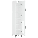 Highboard White 34.5x34x180 cm Engineered Wood 3199041