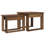Coffee Table Set 2 pcs Old Wood Engineered Wood 8000130