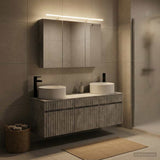 Bathroom Cabinet Set 4 pcs Concrete Grey Engineered Wood 3406658