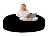Large 6-Foot Bean Bag Sofa Chair Plush Reading Lounger for Adults, Perfect for Bedrooms, Balconies, T5592P444506