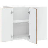 Kitchen Wall Corner Cabinet "Porto" Old Wood Engineered Wood 854105