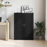 Book Cabinet Black Oak 82.5 x 30.5 x 115 cm Engineered Wood 862516