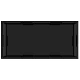 322898 Coffee Table Black 100x50x35 cm Tempered Glass