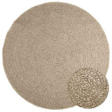 Rug ZIZUR Beige 160 cm Jute Look Indoor and Outdoor 4010416