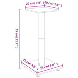 Speaker Stands 2 pcs Silver Tempered Glass 1 Pillar Design 51809