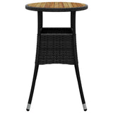 Garden Table Black 310602
