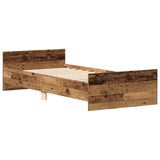 Bed Frame with Headboard Old Wood 80 x 200 cm Engineered Wood 8009030