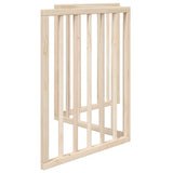 Dog Gate Foldable 3 Panels 150 cm Poplar Wood 352172