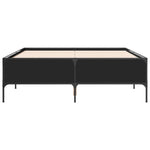 ZNTS Bed Frame without Mattress Black 120x200 cm 3279802