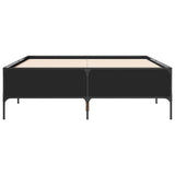 ZNTS Bed Frame without Mattress Black 120x200 cm 3279802
