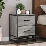 Bedside Cabinets 2 pcs Grey Sonoma 40x31x50 cm Engineered Wood 848681