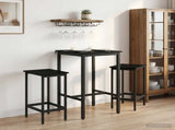 Bar Table 52 x 52 x 90 cm Engineered Wood Black Oak Rectangular 8006121