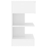 808648 Bedside Cabinet White 40x35x65 cm Engineered Wood