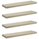 Floating Wall Shelves 4 pcs Oak 90x23.5x3.8 cm MDF 323882