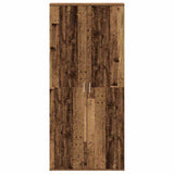 Shoe Cabinet with Door Brown 80 x 39 x 180 cm Engineered wood 3333873