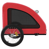 Pet Bike Trailer Red Oxford Fabric and Iron 93964