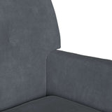 Chesterfield Bench Dark Grey 112 x 65.5 x 75 cm Velvet 42019287