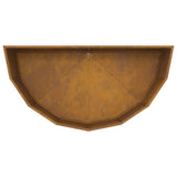Planter Rusty 120 x 60 x 50 cm Weathering Steel 883709
