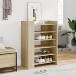 ZNTS Shoe Cabinet Sonoma Oak 74.5x37.5x100 cm Engineered Wood 848432