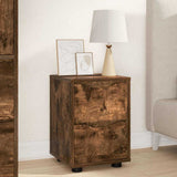 Bedside Tables with Drawer 2 pcs Smoked Oak 30.5 x 30 x 43 cm 888808