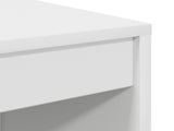 Desk with Drawer with Shelf with Storage 2 pcs White 3337297