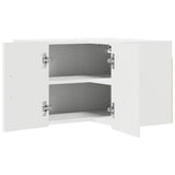 Wall Corner Cabinet LUCCA High Gloss White 57 x 57 x 40 cm 884959