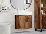 Bathroom Vanity Unit with Tap Old Wood 45.5 x 22.5 x 84 cm 889469