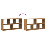 ZNTS Wall Shelf Artisian Oak 100x25x50 cm Engineered Wood 853280