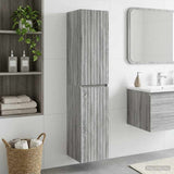 Wall-mounted Bathroom Cabinet Grey Sonoma 33 x 34.5 x 160 cm 890648
