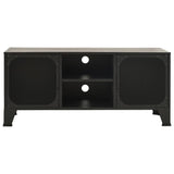 TV Cabinet Grey 105x36x47 cm Metal and MDF 335910